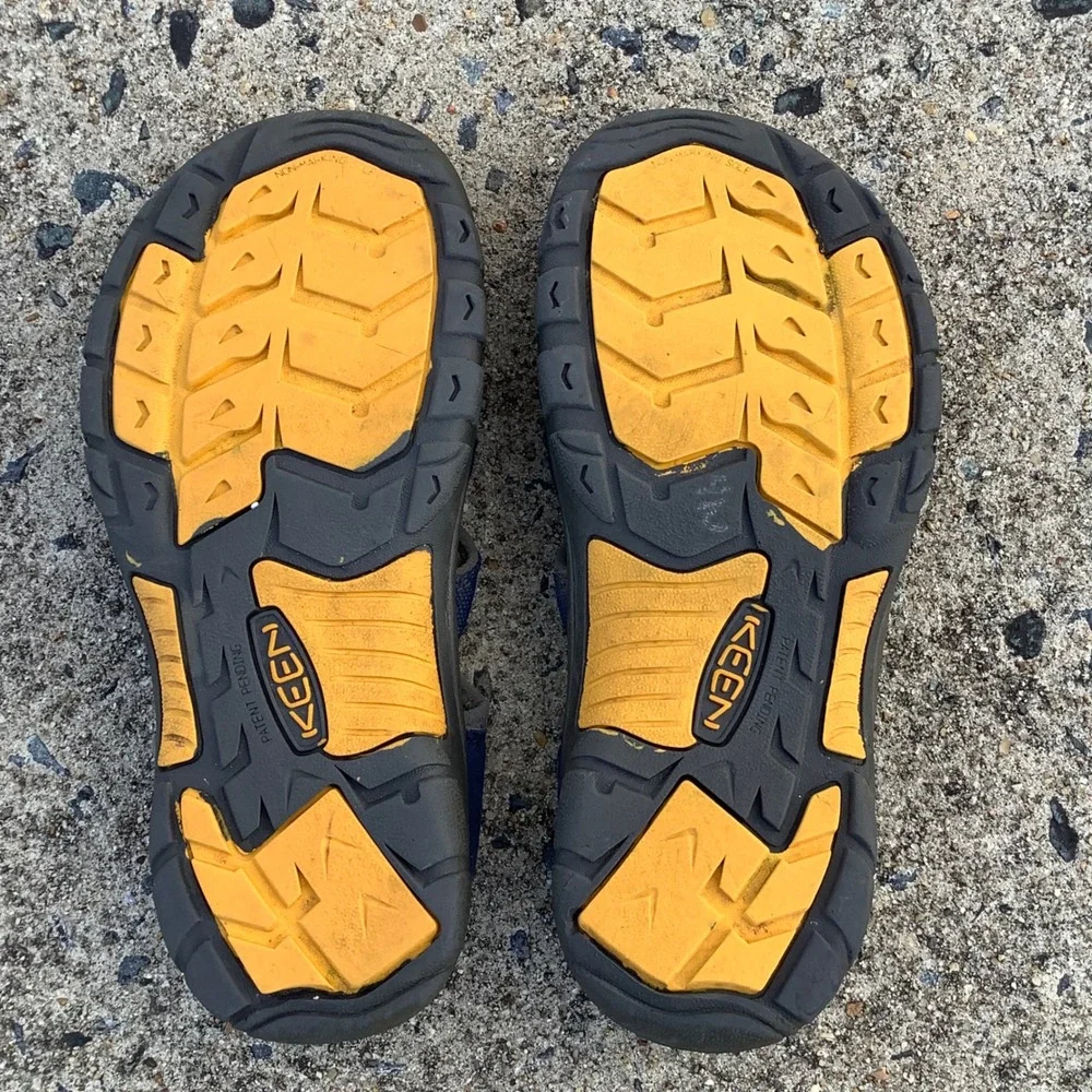 Keen Newport H2 Waterproof Hiking Sandals Blue Yellow Mens Outdoor Water Size 5